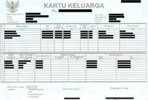 Membuat kartu keluarga bagi yang telah menikah
